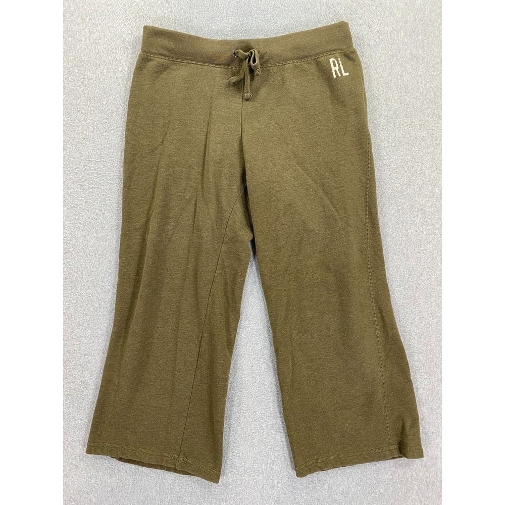 Polo Ralph Lauren Womens‎ XL Wide Leg Sweatpants Logo Relaxed Designer Casual